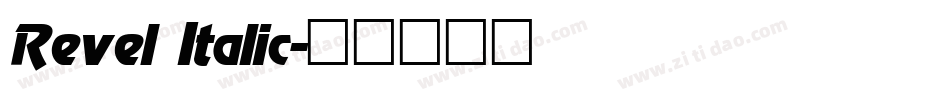 Revel Italic字体转换